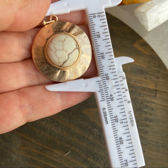 WHITE BUFFALO TURQUOISE BIG STATEMENT EARRINGS - Picture 7 of 13